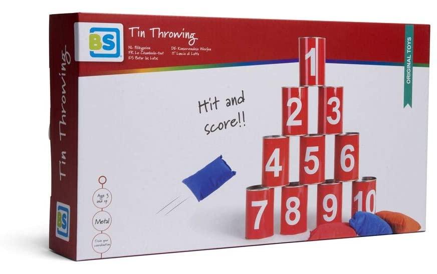 BS Toys Wurfspiel Büchsenwerfen rot mit Zahlen