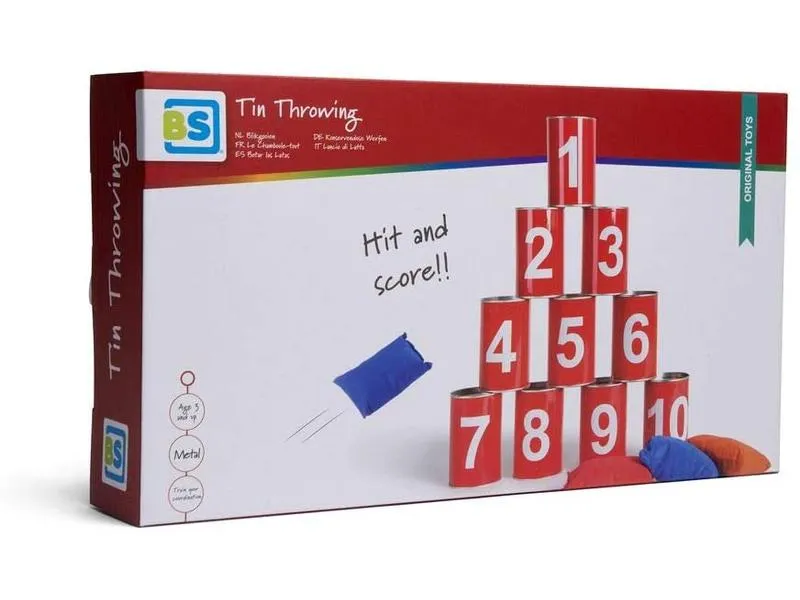 BS Toys Wurfspiel Büchsenwerfen rot mit Zahlen BS Toys Wurfspiel Büchsenwerfen rot mit Zahlen