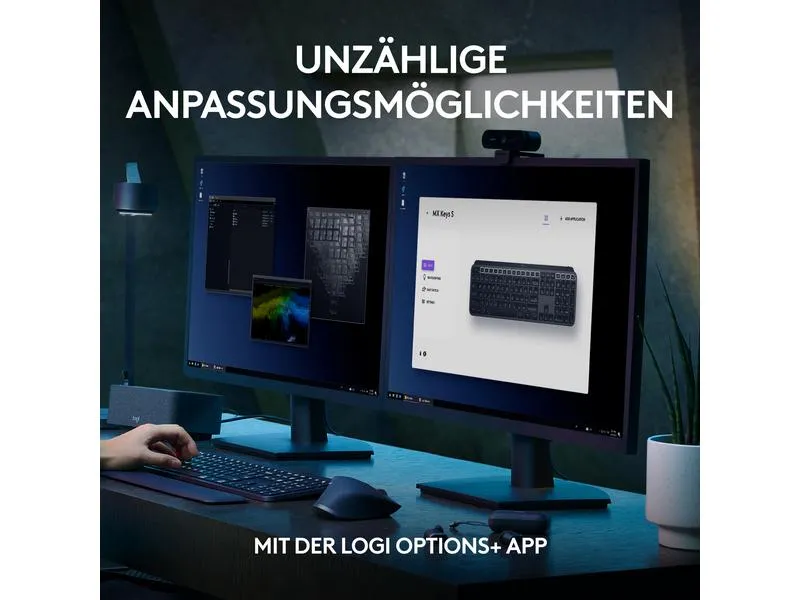 Logitech Tastatur MX Keys S Plus CH-Layout mit Handgelenkauflage Logitech Tastatur MX Keys S Plus CH-Layout mit Handgelenkauflage
