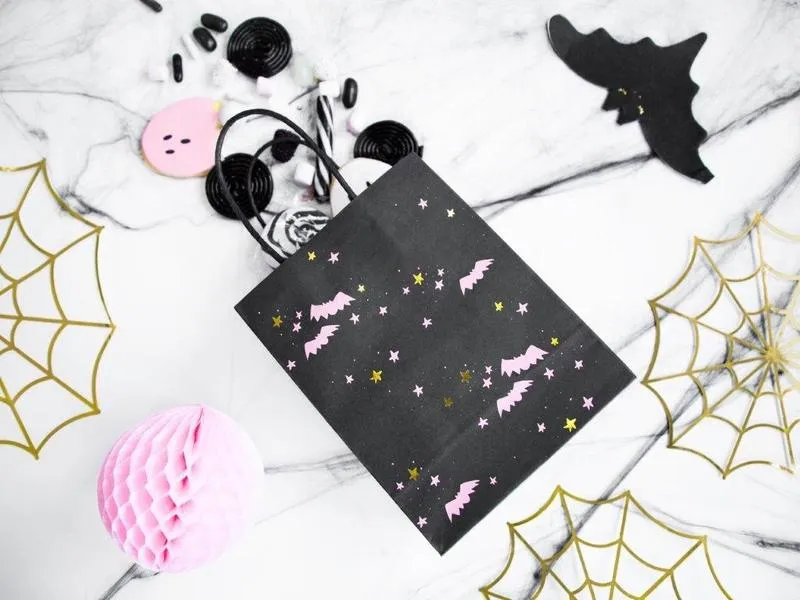Partydeco Geschenkbox Fledermäuse Schwarz Partydeco Geschenkbox Fledermäuse Schwarz