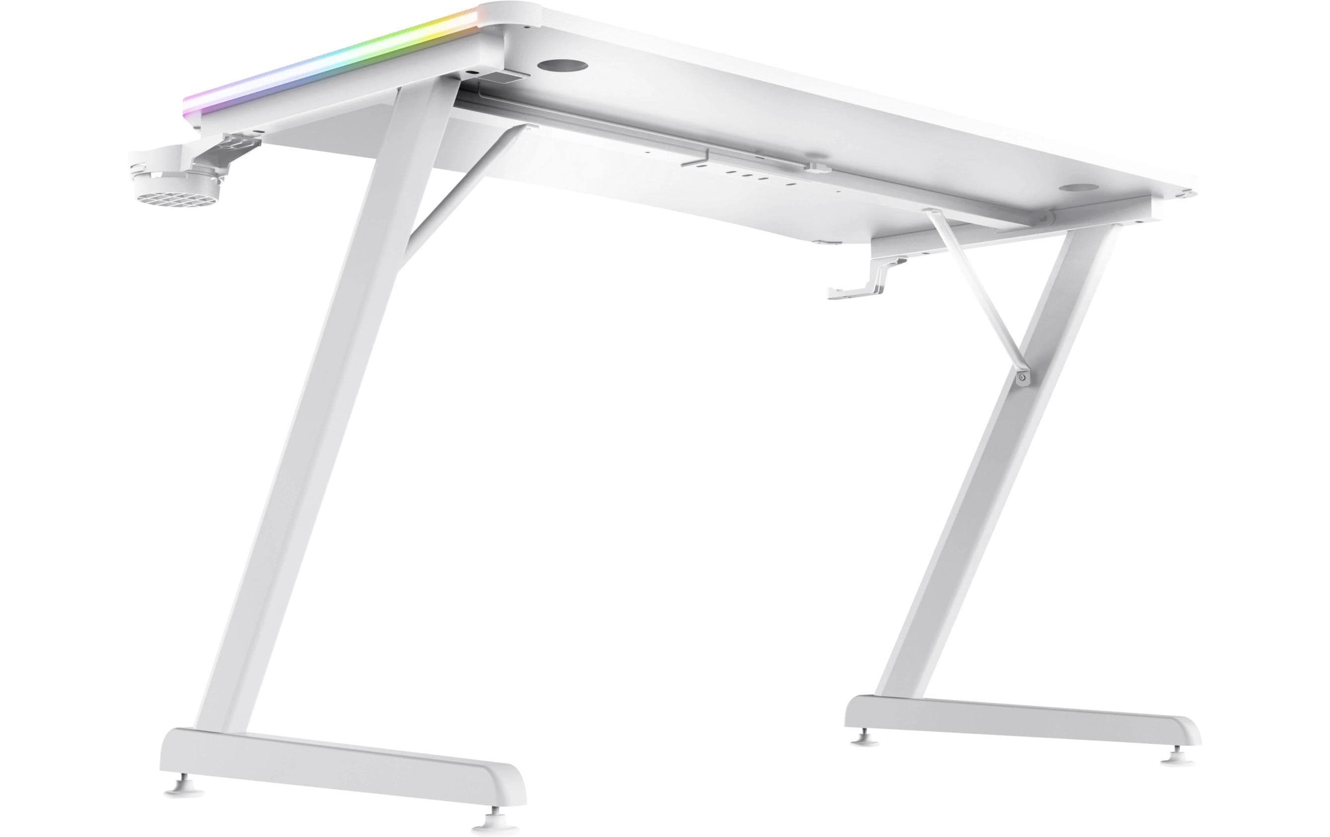 Trust Gaming Tisch GXT 709W Luminus RGB Weiss