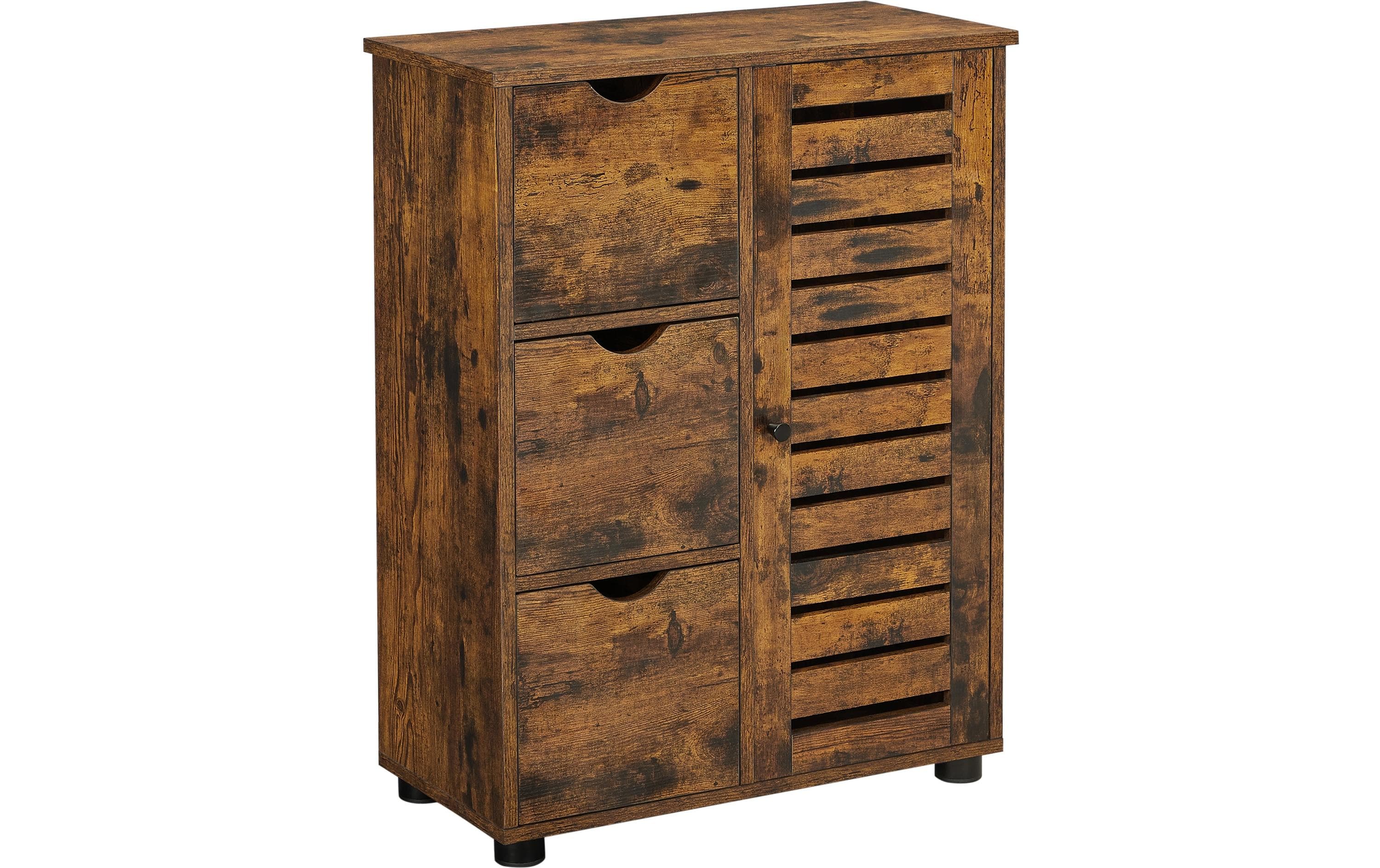 VASAGLE Schrank mit Schubladen 60 x 80 cm, Braun