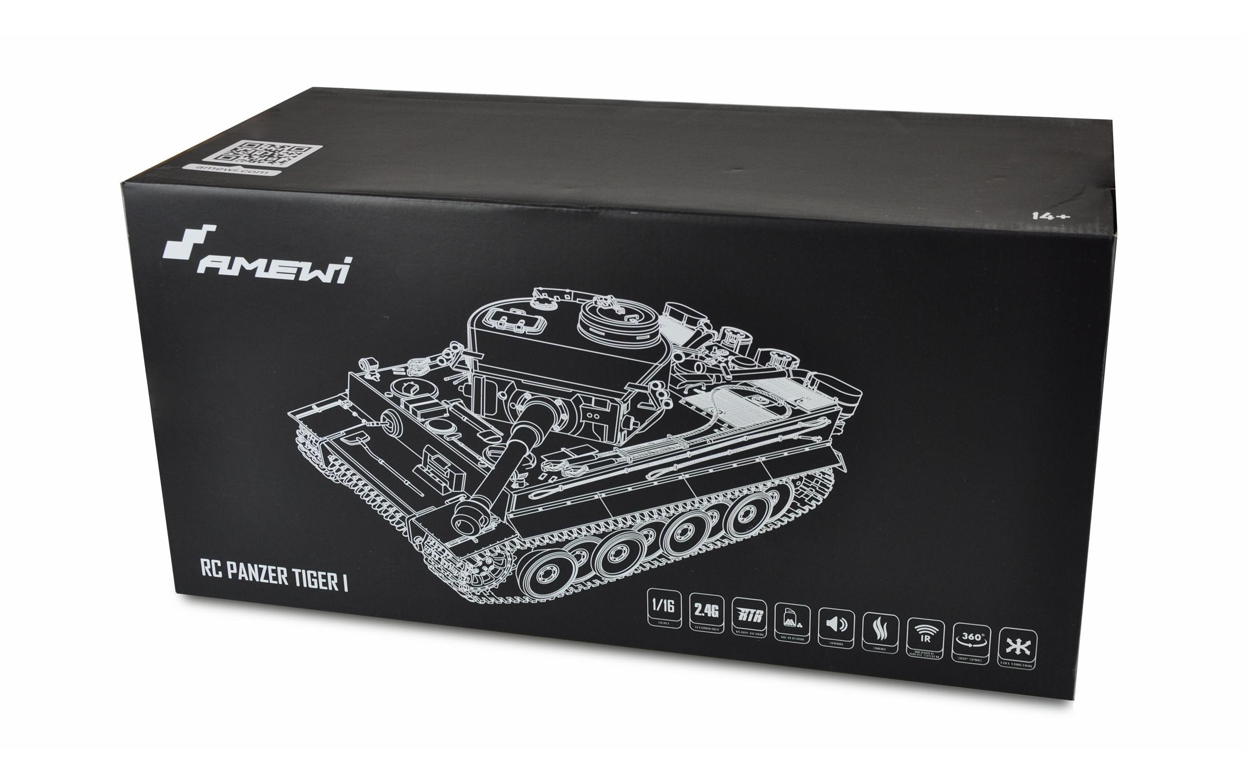 Amewi Panzer Tiger I, Standard Line IR/BB, 1:16, RTR Amewi Panzer Tiger I, Standard Line IR/BB, 1:16, RTR
