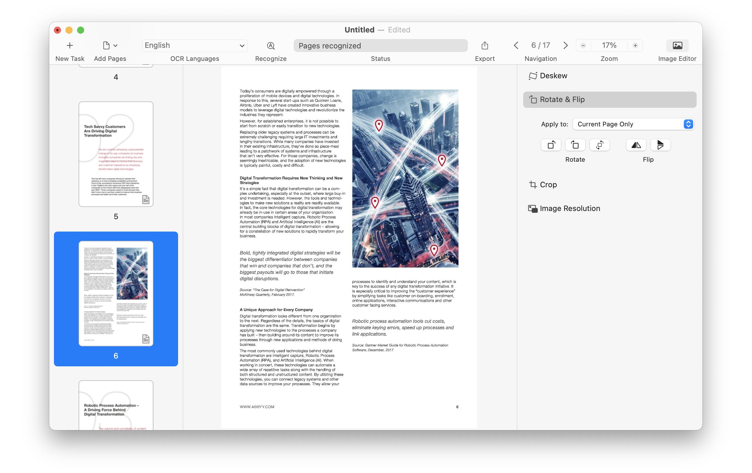ABBYY FineReader PDF for MAC ESD, Subscription, Single User, 1yr