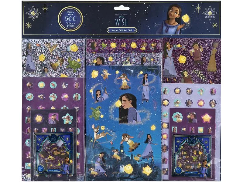 Undercover Motivsticker Disney: Wish 1 Stück Violett Undercover Motivsticker Disney: Wish 1 Stück Violett