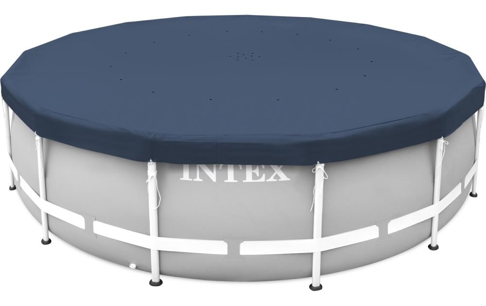 Intex Pool-Abdeckplane Allwetter-Deluxe 4.5 m x 20 cm, Dunkelblau