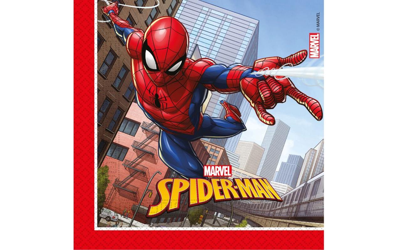 Amscan Papierservietten Marvel Spiderman 20 Stück