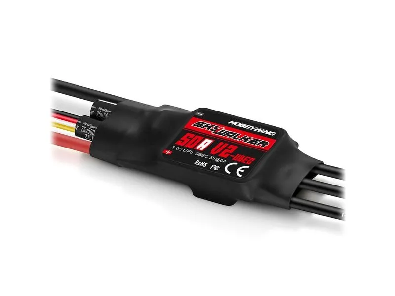 Hobbywing Brushless Regler Skywalker V2 50A 3-6S Hobbywing Brushless Regler Skywalker V2 50A 3-6S