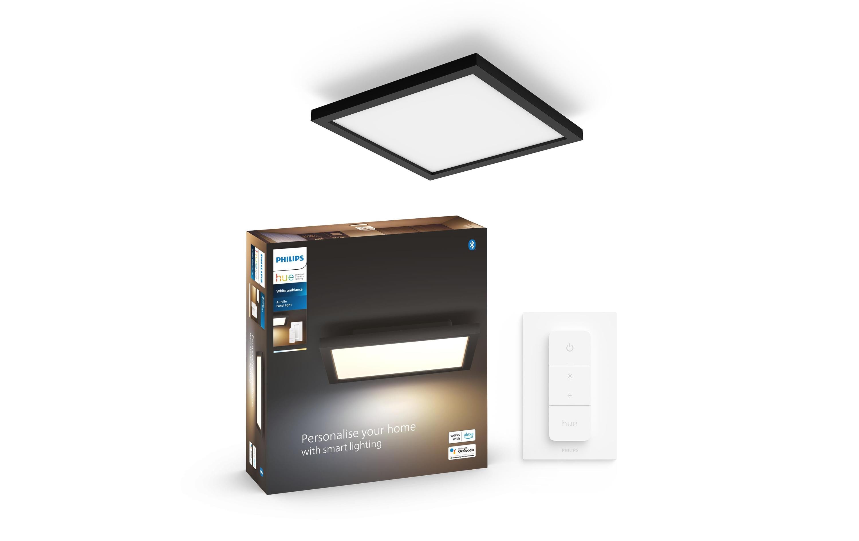 Philips Hue Panelleuchte White Ambiance Aurelle 30 x 30 cm Schwarz Philips Hue Panelleuchte White Ambiance Aurelle 30 x 30 cm Schwarz