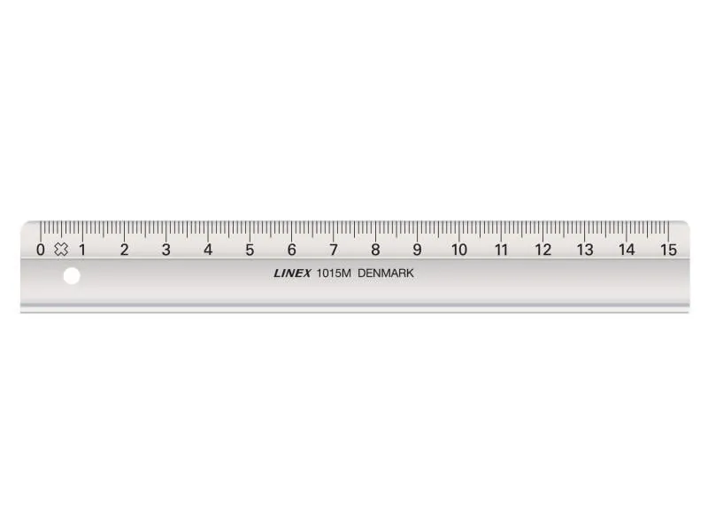 Linex Lineal mit Tuschekante, 15 cm Linex Lineal mit Tuschekante, 15 cm