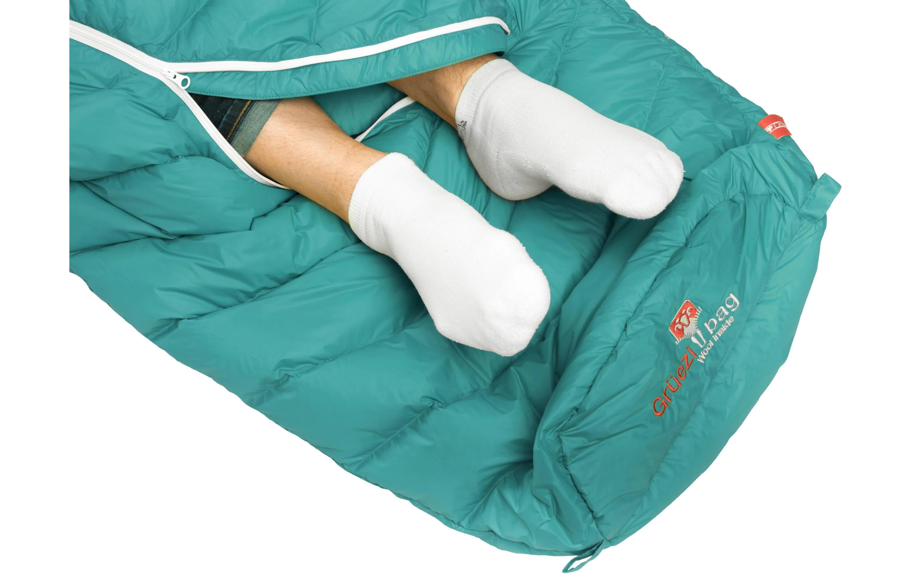 Grüezi Bag Schlafsack Biopod DownWool Extreme Light 175 Viridian Green