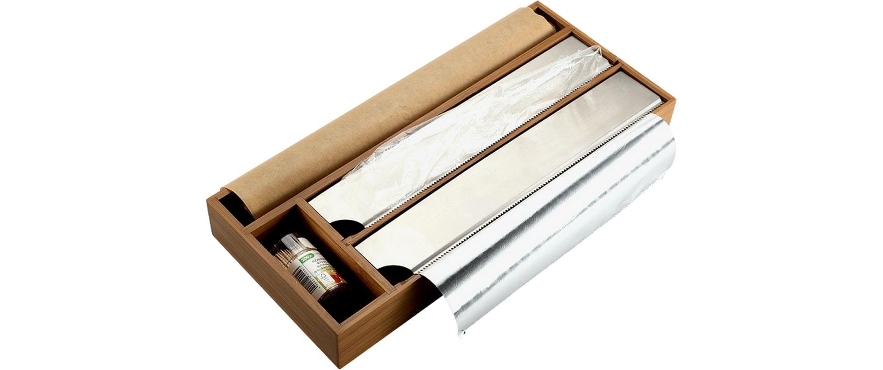 Kesper Folienspender Bambus Braun 42 x 19 cm