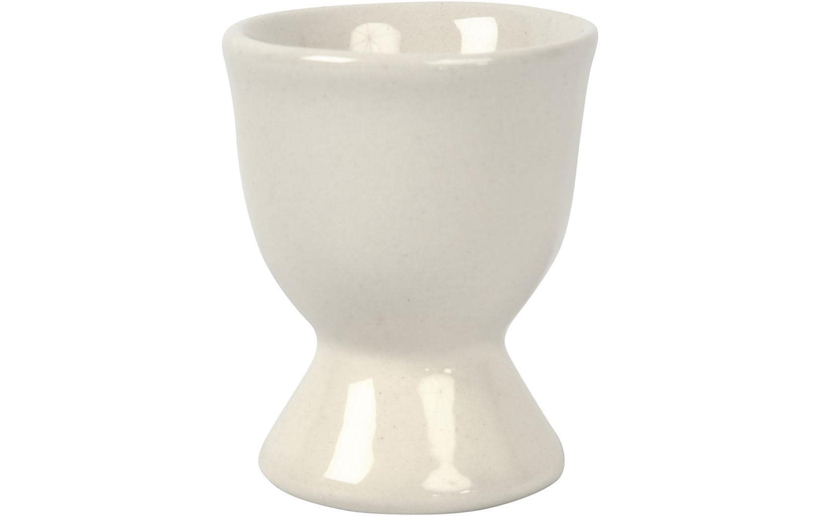 Creativ Company Eierbecher Weiss, 12 Stück