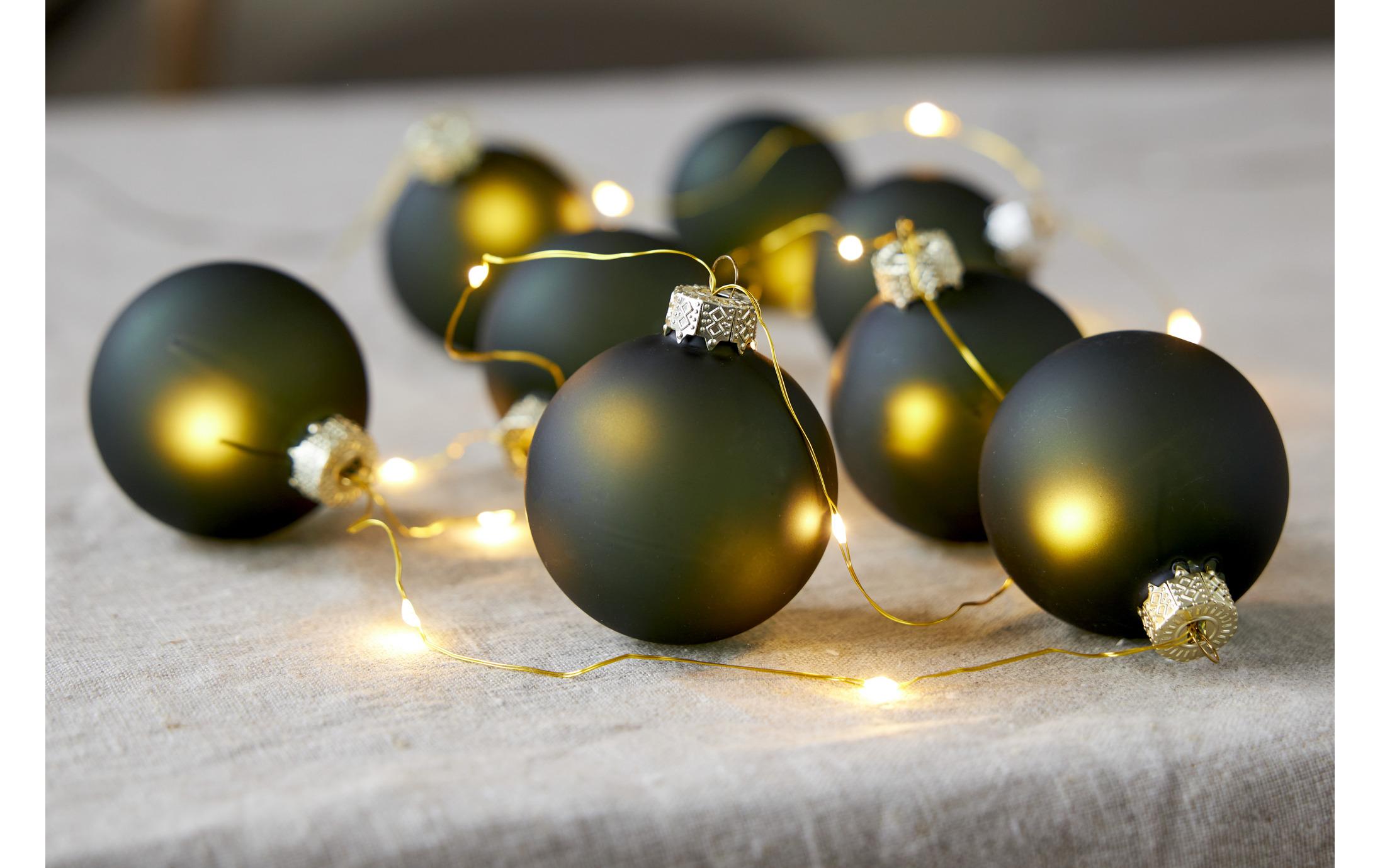 Star Trading LED-Lichterkette Bliss, 1.6 m, 8 Kugeln, Grün