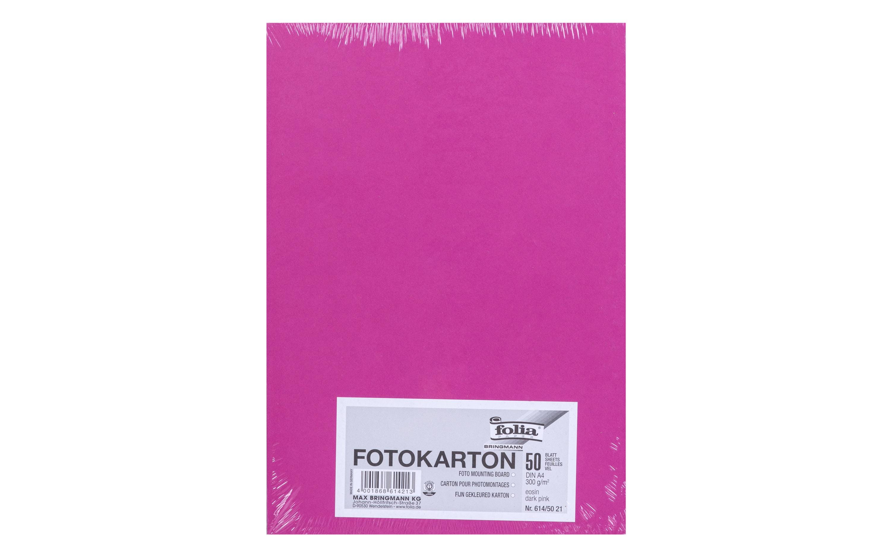 Folia Fotokarton A4, 300 g/m², 50 Blatt, Eosin