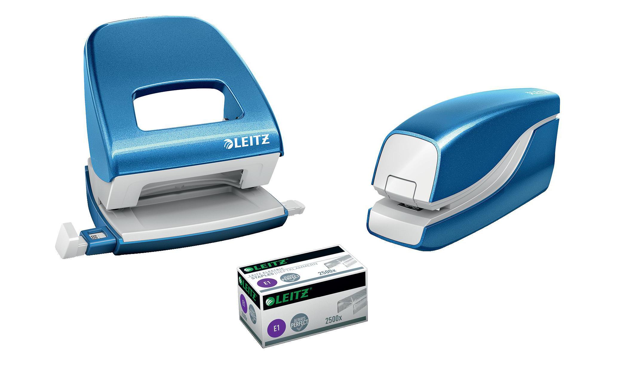 Leitz Elektrisches Heftgerät NeXXt Wow 10 Seiten, Blau Leitz Elektrisches Heftgerät NeXXt Wow 10 Seiten, Blau