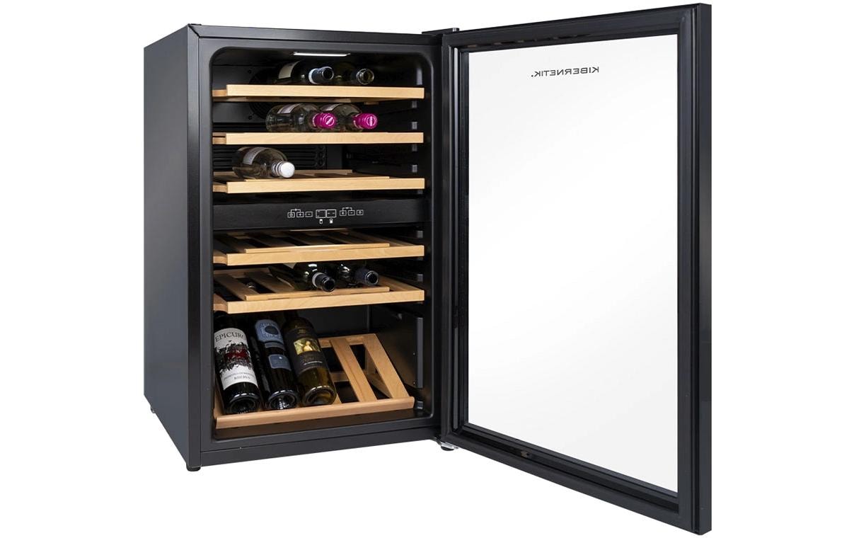 Kibernetik Weinkühlschrank WKH39D Rechts, Schwarz