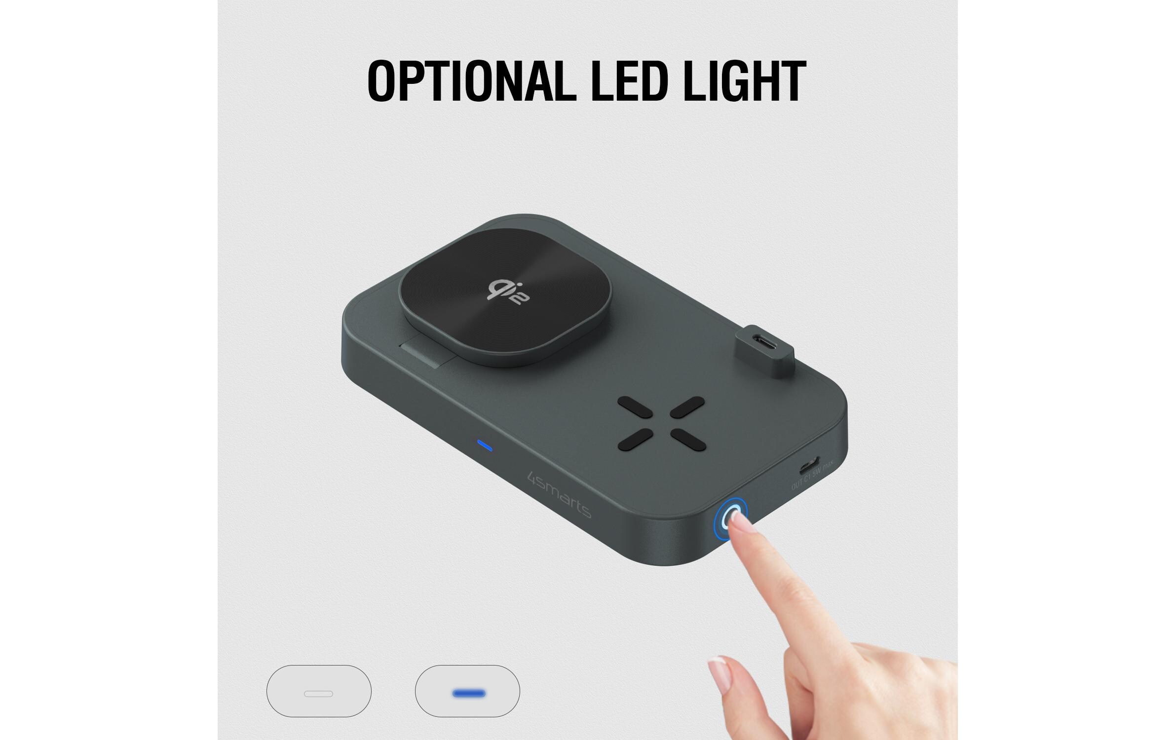 4smarts Wireless Charger Qi2 Schwarz 4smarts Wireless Charger Qi2 Schwarz