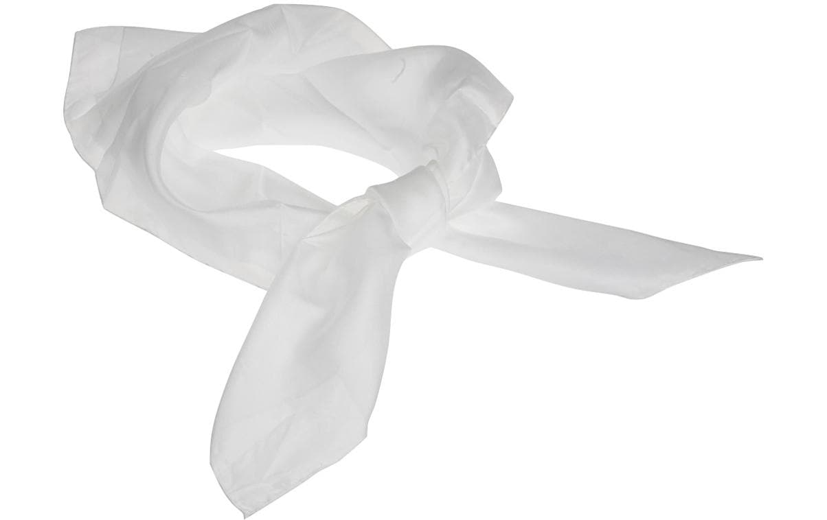 Creativ Company Seidenschal 90 x 90 cm, 1 Stück, Weiss