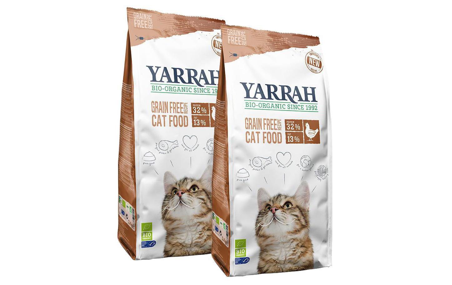 Yarrah Bio-Trockenfutter Grainfree 2 x 2.4 kg