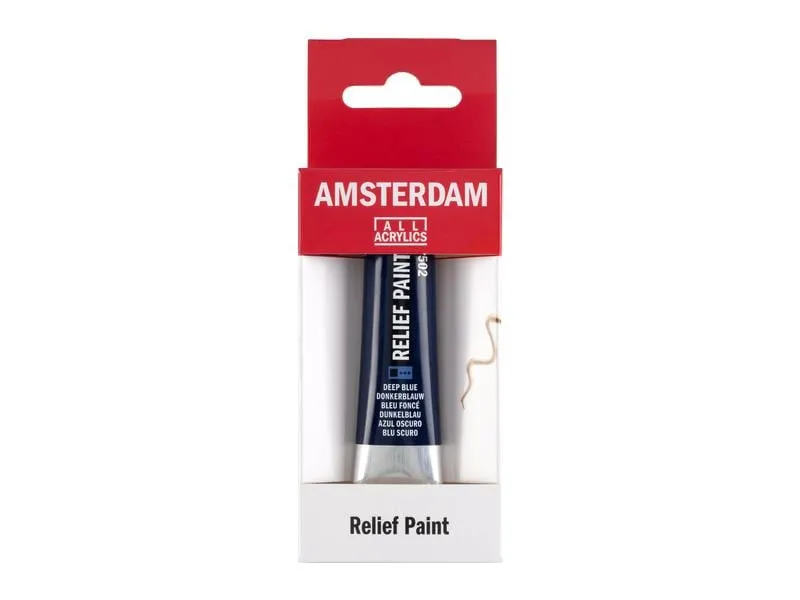 Amsterdam Acrylfarbe Reliefpaint 502 Tiefblau deckend, 20 ml Amsterdam Acrylfarbe Reliefpaint 502 Tiefblau deckend, 20 ml