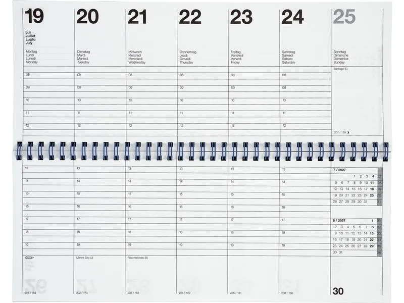 Biella Pultkalender Longatti Pultagenda 2027 schwarz 29.8 x 11.7 cm Biella Pultkalender Longatti Pultagenda 2027 schwarz 29.8 x 11.7 cm