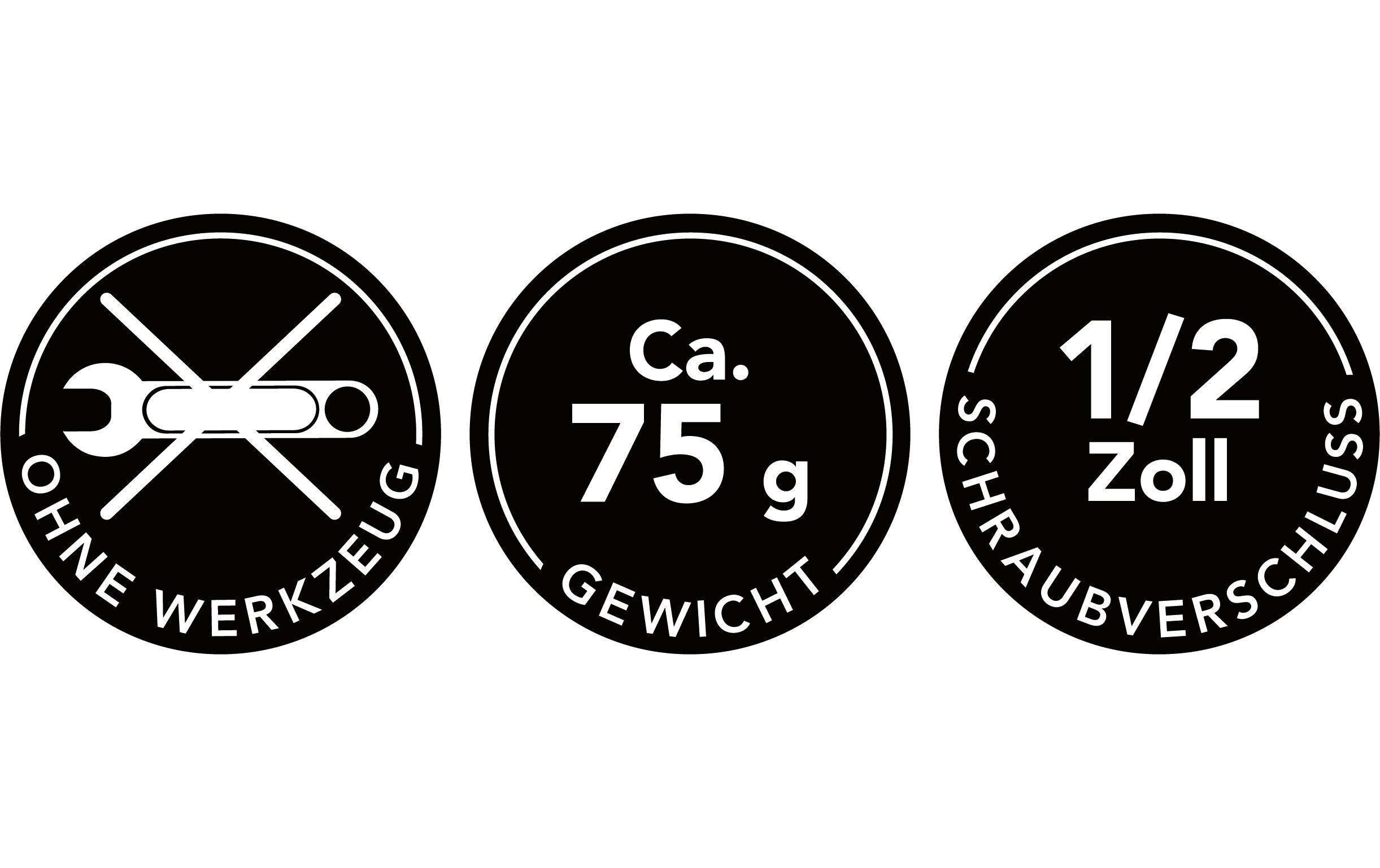 MAXXmee Thermometer Wasserarmaturen LED Durchlaufthermometer, 5-85C