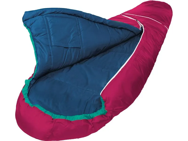 Grüezi Bag Schlafsack Wolle World Traveller 100-170 cm, Himbeerrot