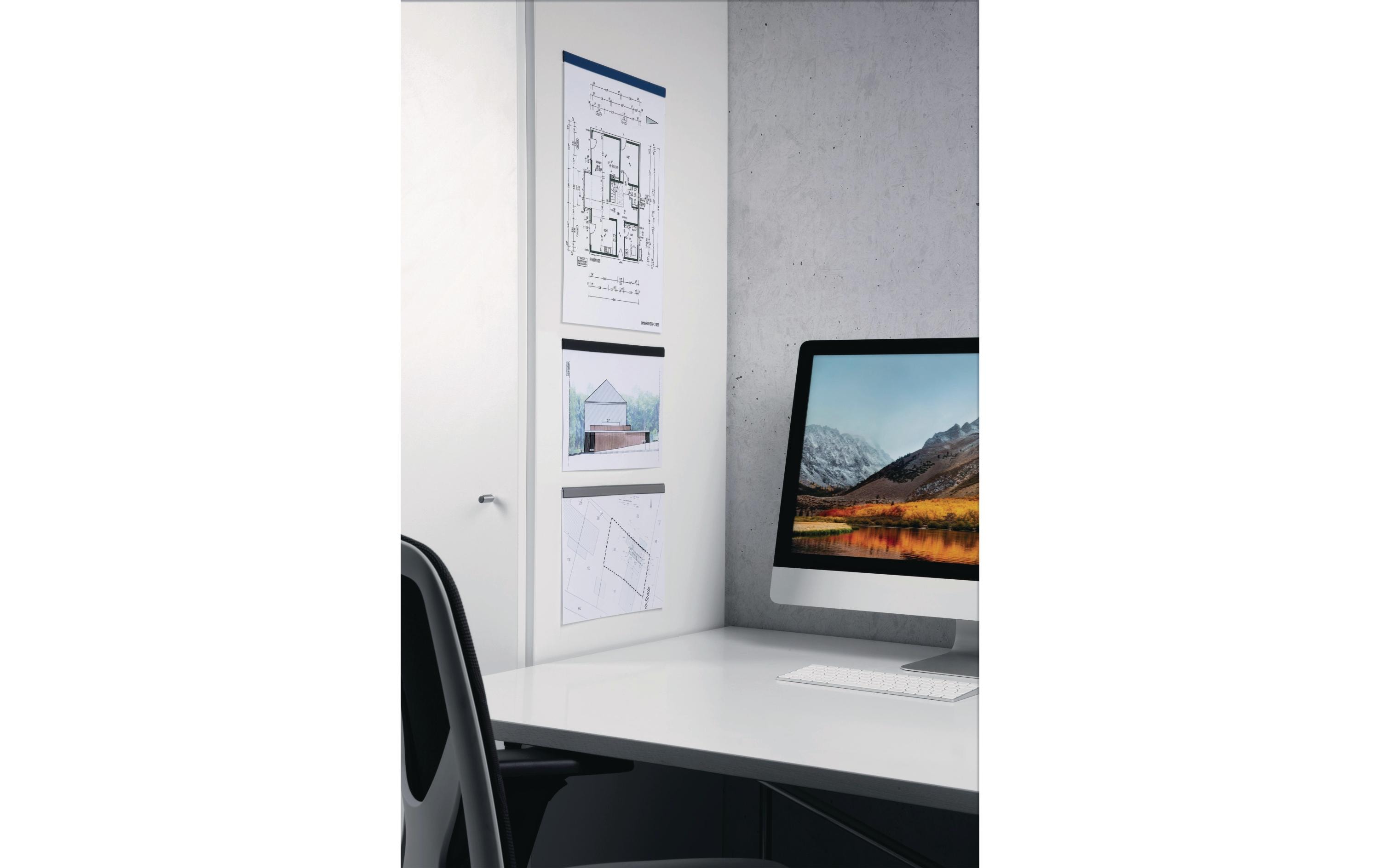 DURABLE Papierklemme Durafix Rail 297 mm Silber