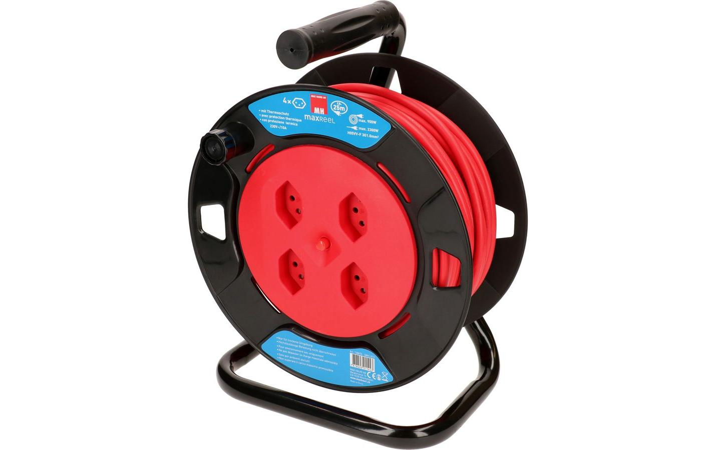 Max Hauri Kabelrolle V2 25 m Rot