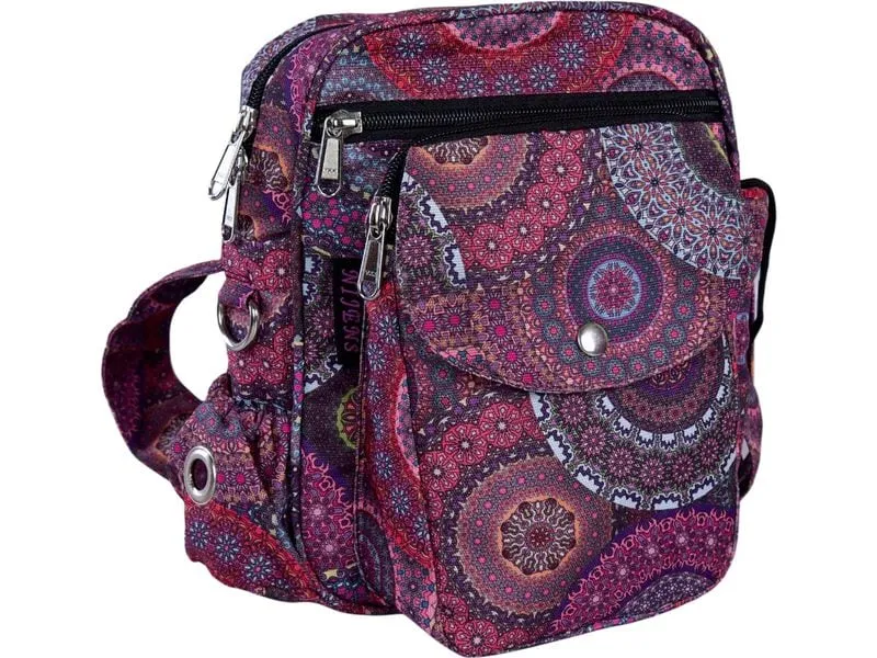Nijens Gassi-Tasche Konstanz mit Druck, Rot/Fuchsia Nijens Gassi-Tasche Konstanz mit Druck, Rot/Fuchsia