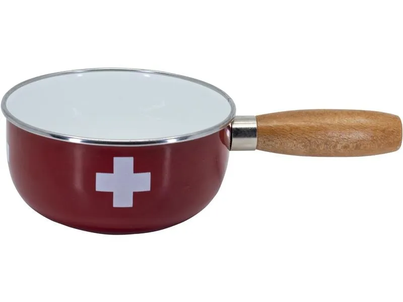Nouvel Fondue-Caquelon Swiss Cross Ø 16 cm, Rot Nouvel Fondue-Caquelon Swiss Cross Ø 16 cm, Rot