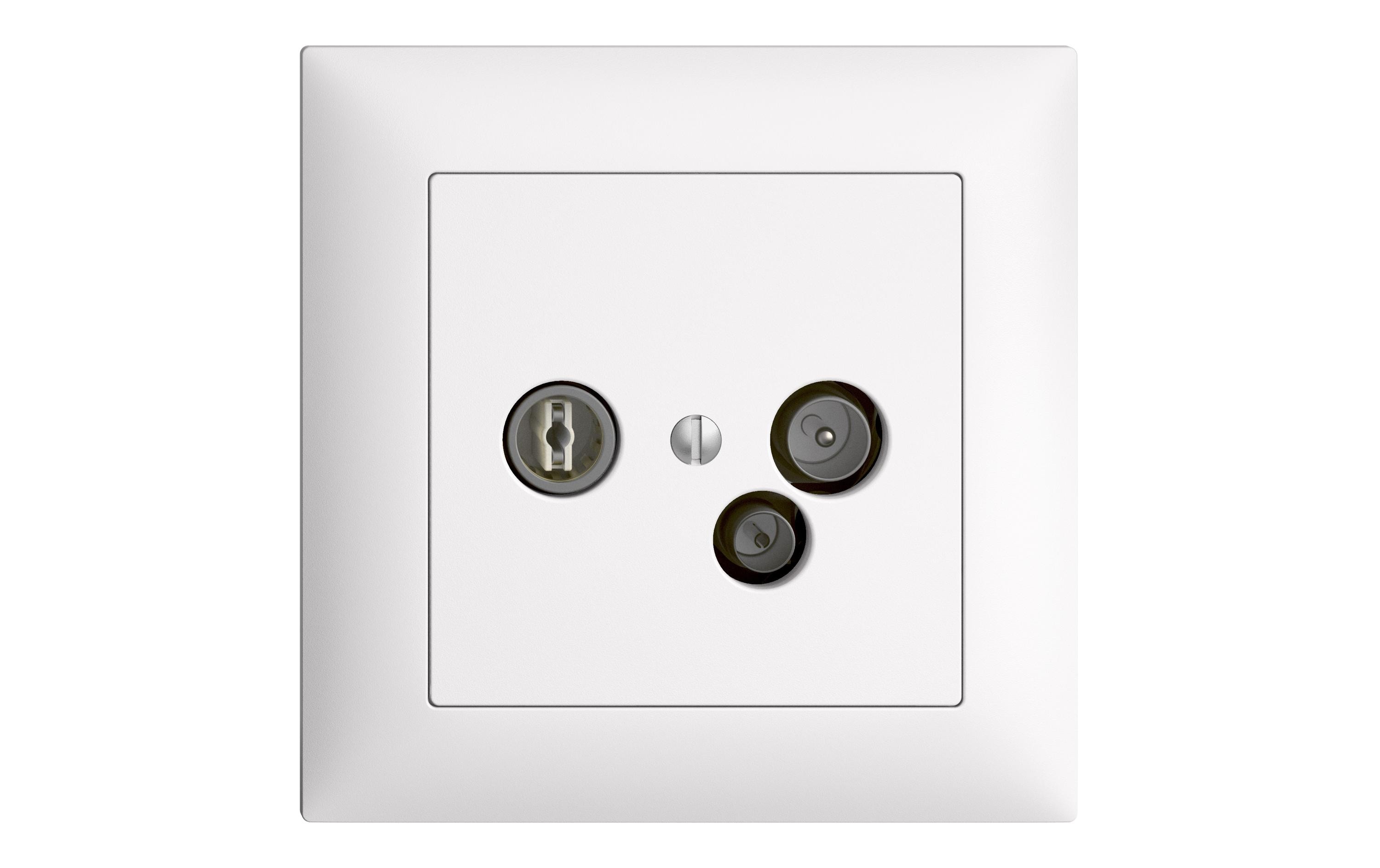 Feller EDIZIOdue Multimedia-Dose DD11 für R/TV/Modem Feller EDIZIOdue Multimedia-Dose DD11 für R/TV/Modem