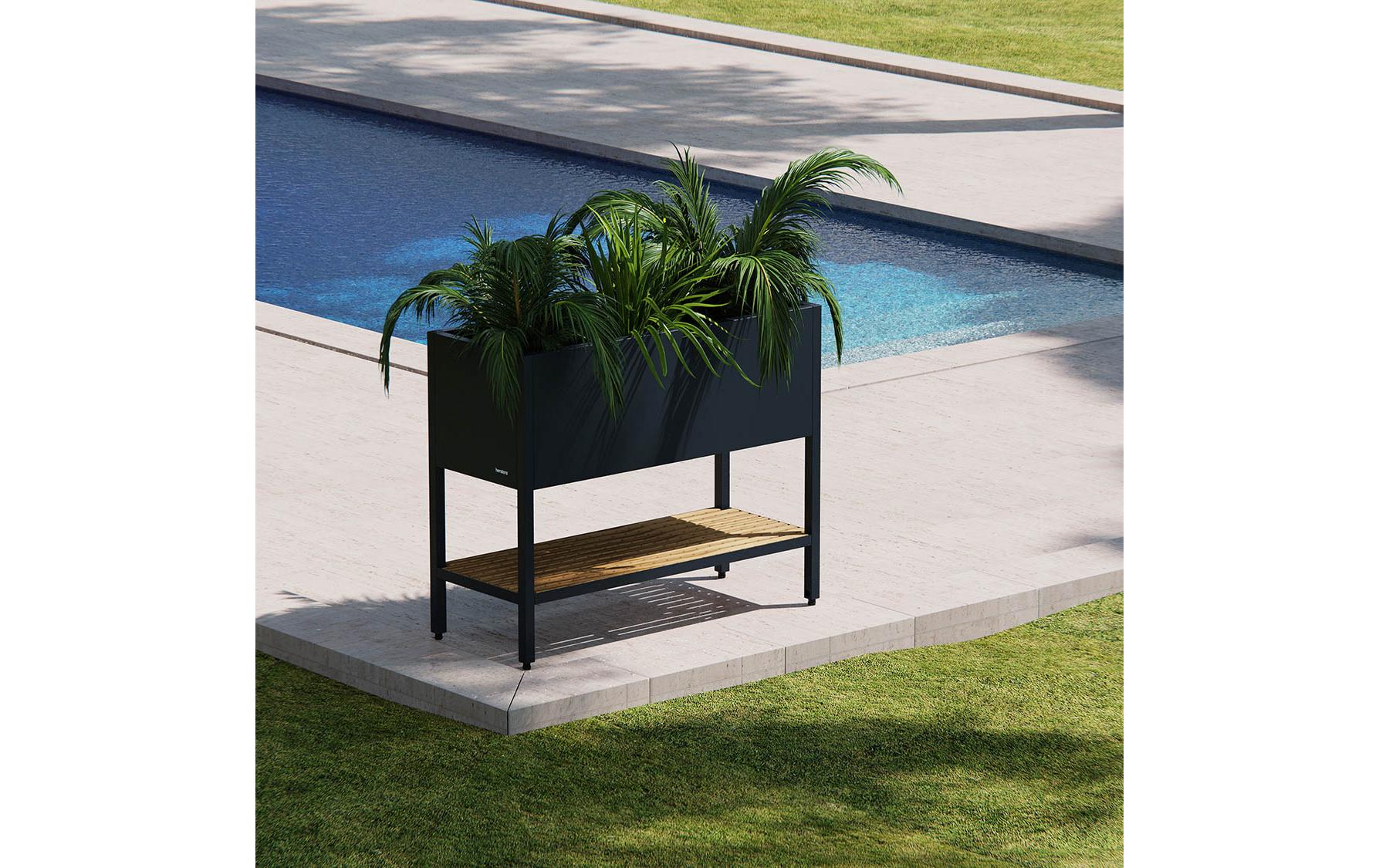 Herstera Pflanzentisch Deco Grow Table 100 x 40 x 80 cm, Anthrazit
