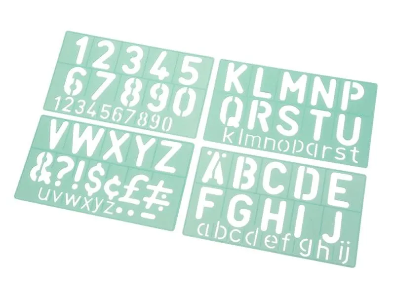 Linex Schriftschablone Standard Gross Linex Schriftschablone Standard Gross