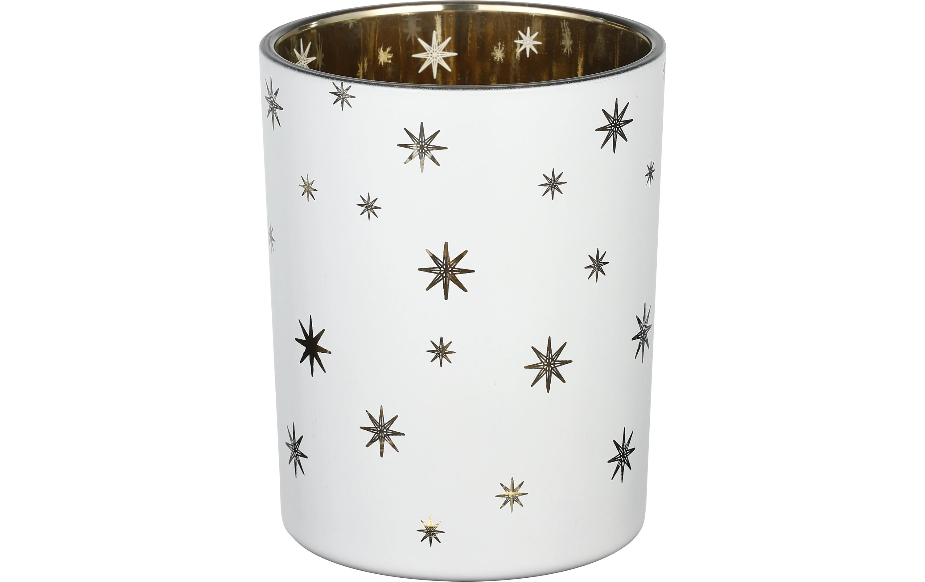 EGLO Teelichthalter Lukut 12.5 cm Gold/Weiss, Glas EGLO Teelichthalter Lukut 12.5 cm Gold/Weiss, Glas