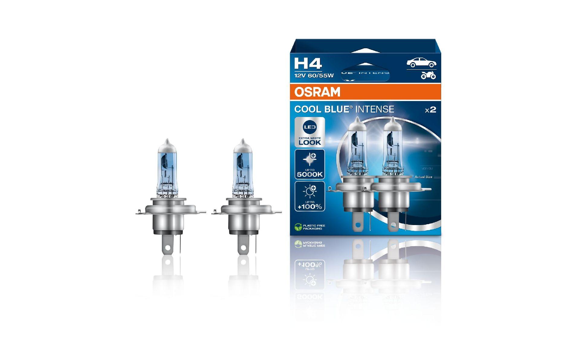 OSRAM H4 Cool Blue Intense Duobox 12 V 55W P43t PKW OSRAM H4 Cool Blue Intense Duobox 12 V 55W P43t PKW