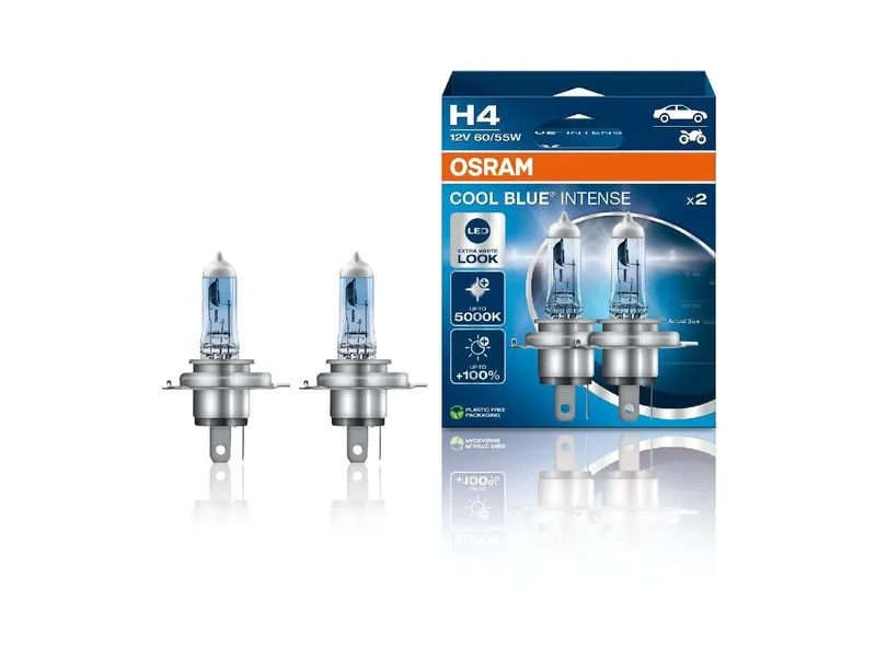 OSRAM H4 Cool Blue Intense Duobox 12 V 55W P43t PKW OSRAM H4 Cool Blue Intense Duobox 12 V 55W P43t PKW