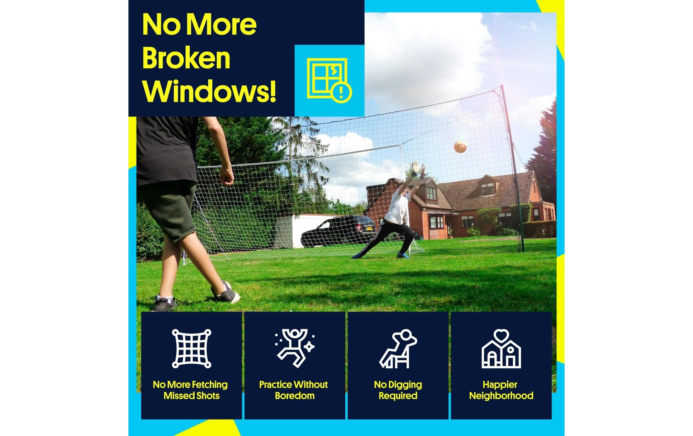 Open Goaaal! Fussballtor Open Goaaal – Large Hochfang- und Auffangnetz