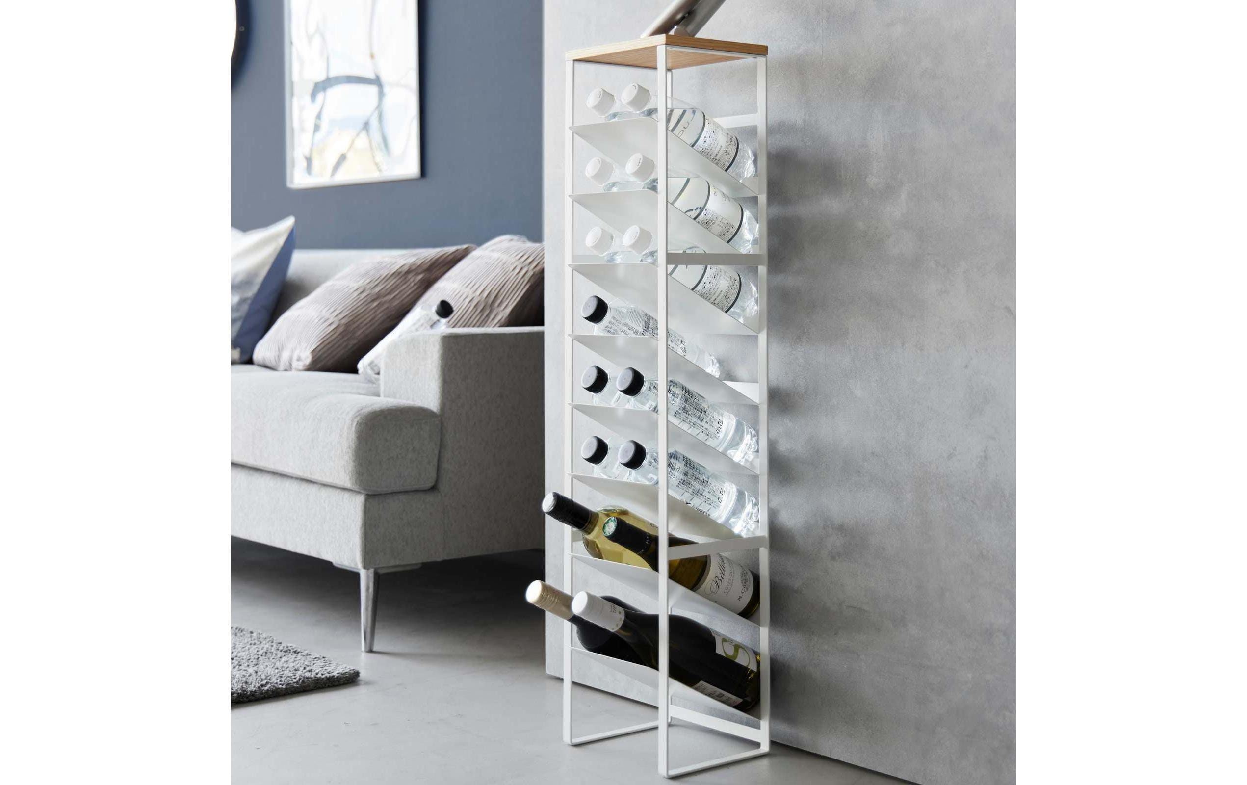 Yamazaki Flaschenregal Tower Weiss