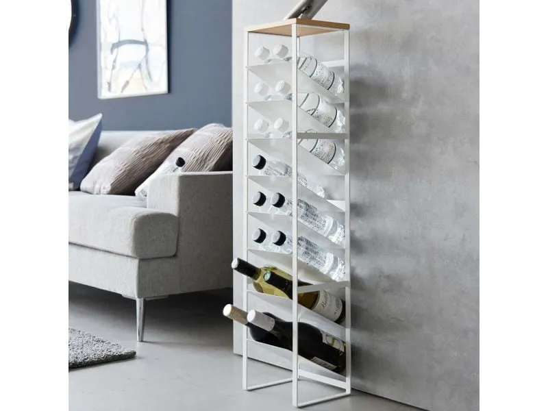 Yamazaki Flaschenregal Tower Weiss