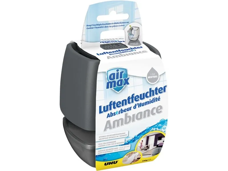 UHU Entfeuchter Airmax 100 g, Anthrazit UHU Entfeuchter Airmax 100 g, Anthrazit