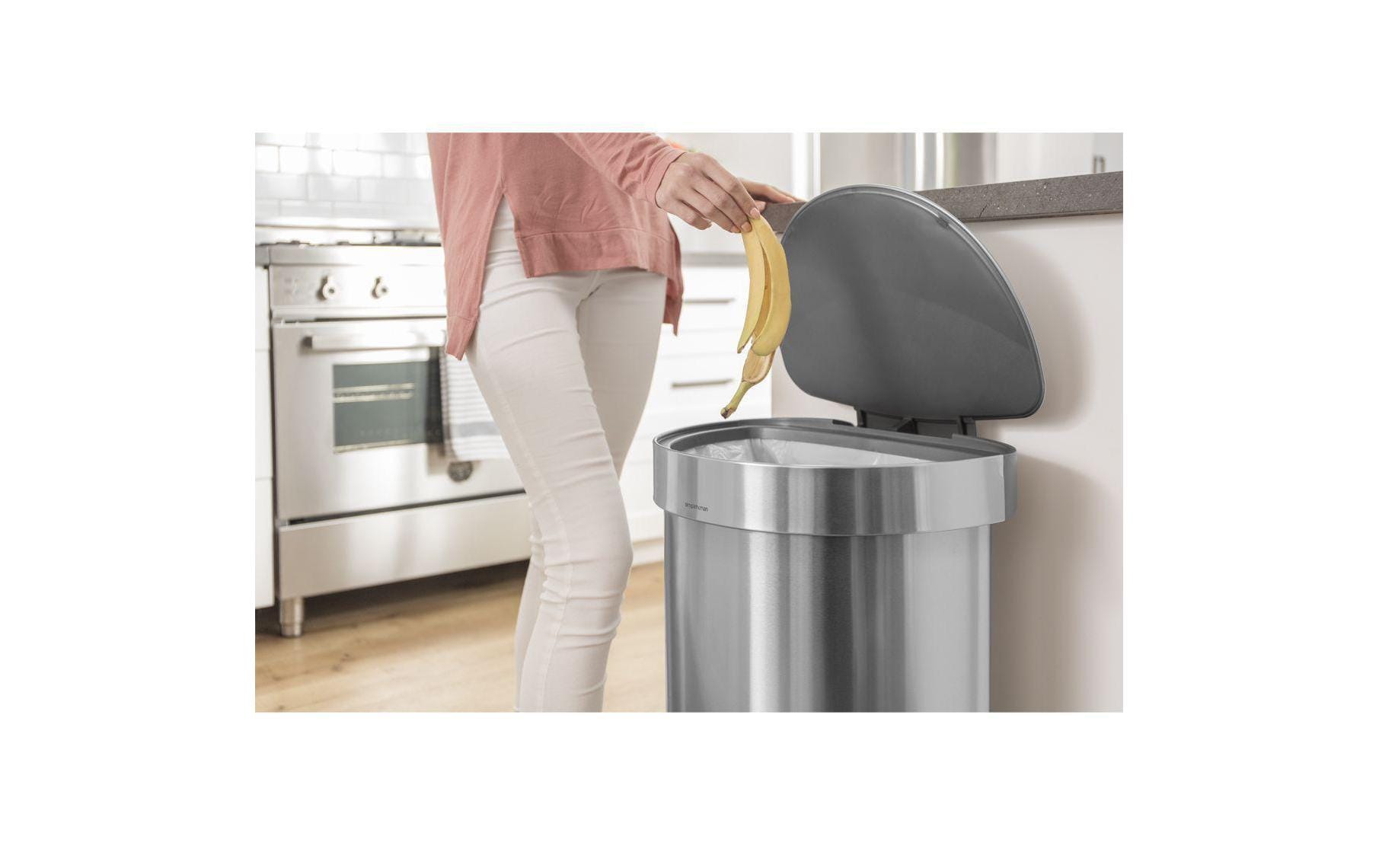 Simplehuman Treteimer CW2030 45 Liter, Silber