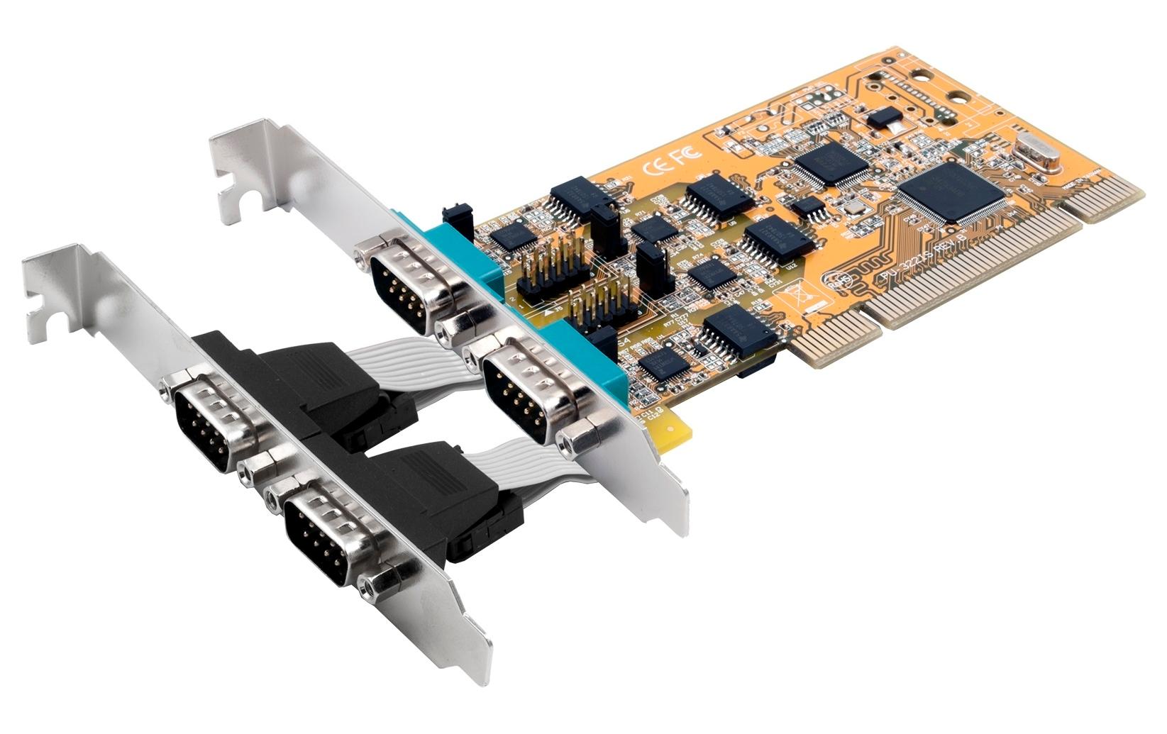 Exsys PCI-Karte 4x RS-232/422/485 Exsys PCI-Karte 4x RS-232/422/485