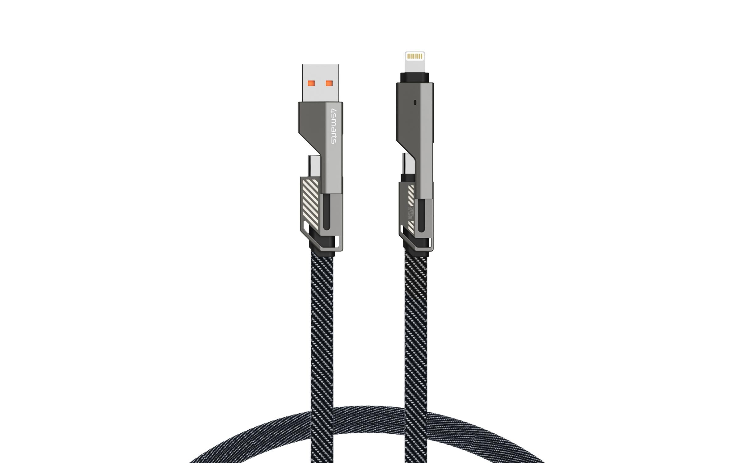 4smarts ComboCord Flat 240 W und Keyring Kabel