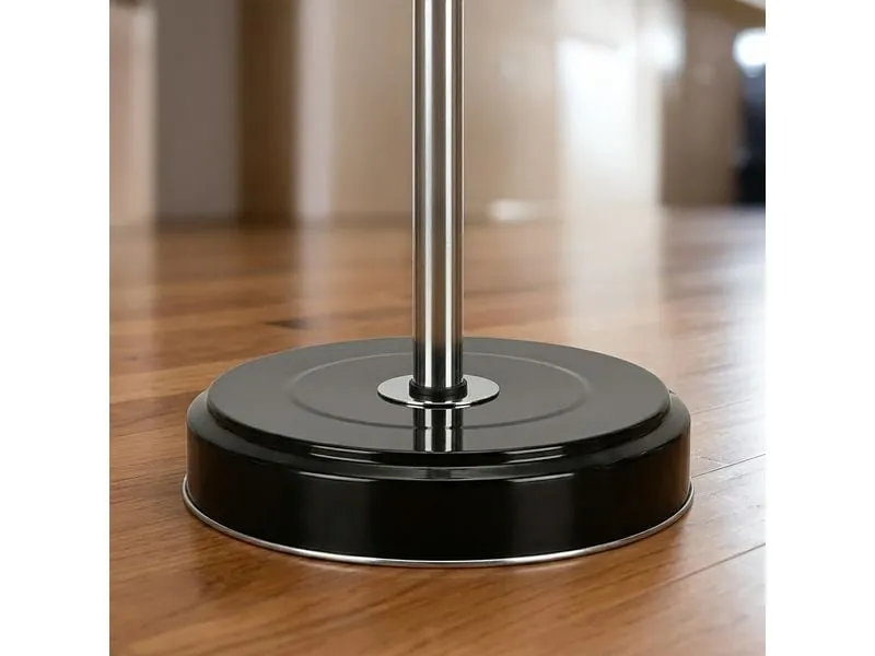 relaxdays Standaschenbecher Schwarz/Silber/Weiss relaxdays Standaschenbecher Schwarz/Silber/Weiss