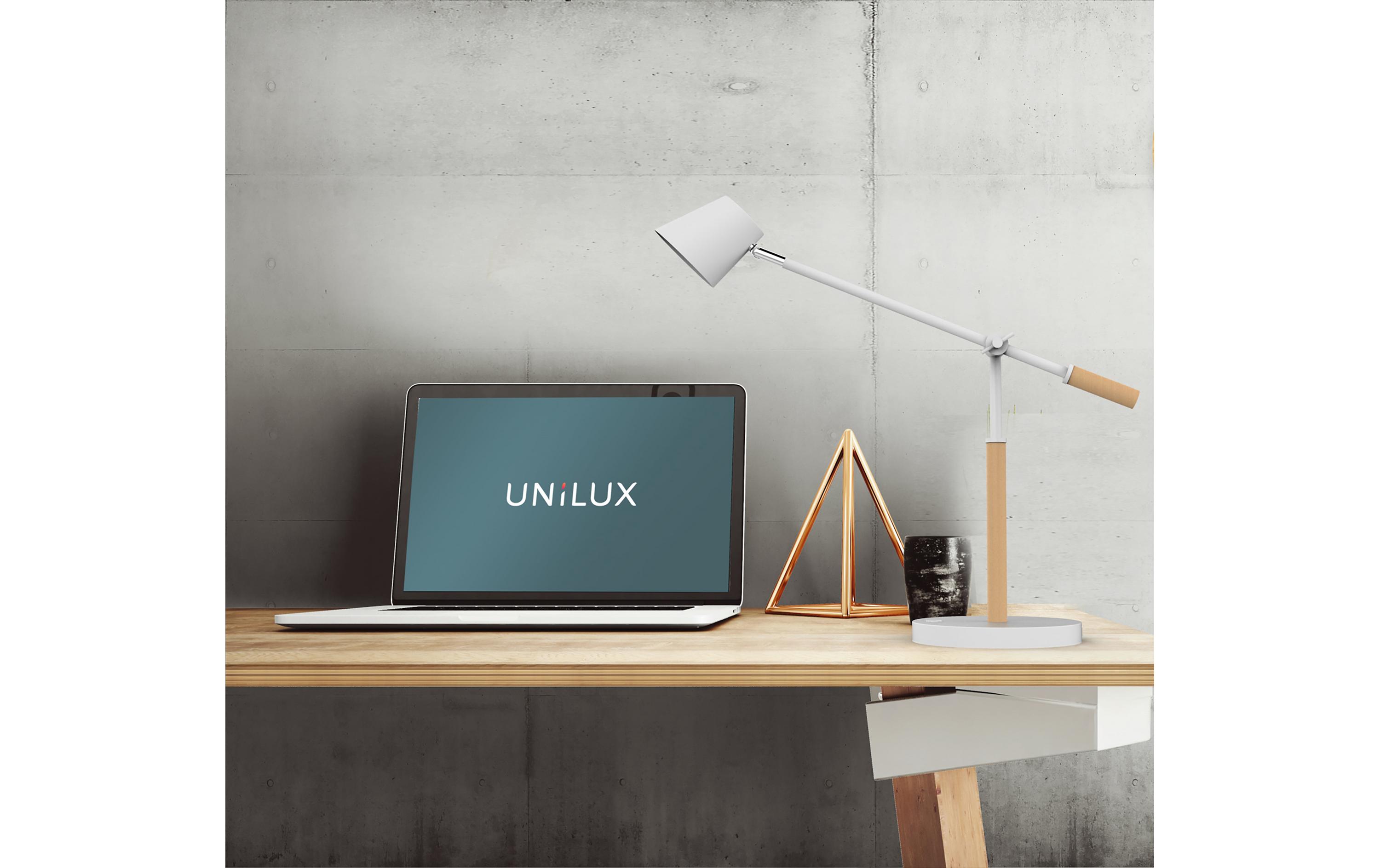 UNiLUX Schreibtischleuchte Vicky 997 lm, Weiss