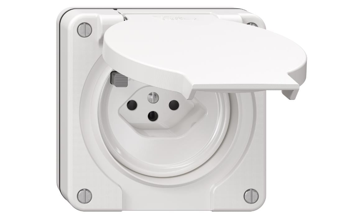 Feller NUP-Steckdosen NEVO 1x Typ 13 Weiss Feller NUP-Steckdosen NEVO 1x Typ 13 Weiss