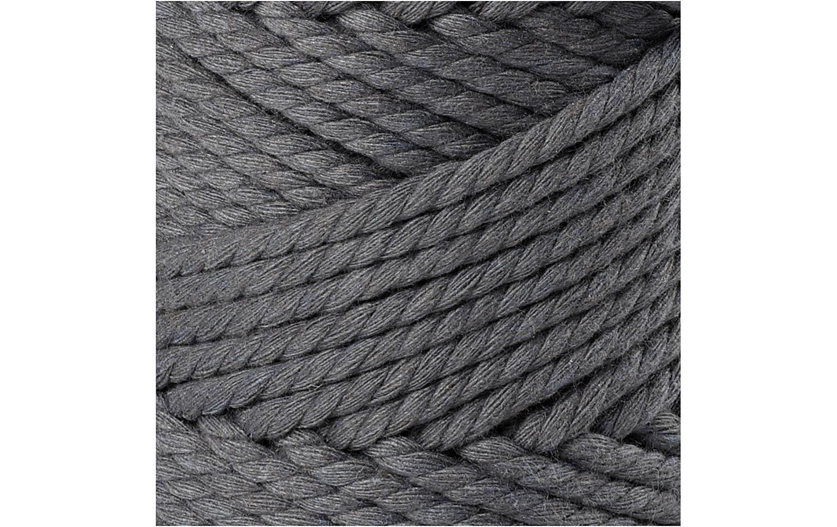 Creativ Company Baumwollgarn Makramee Rope 330 g, Grau