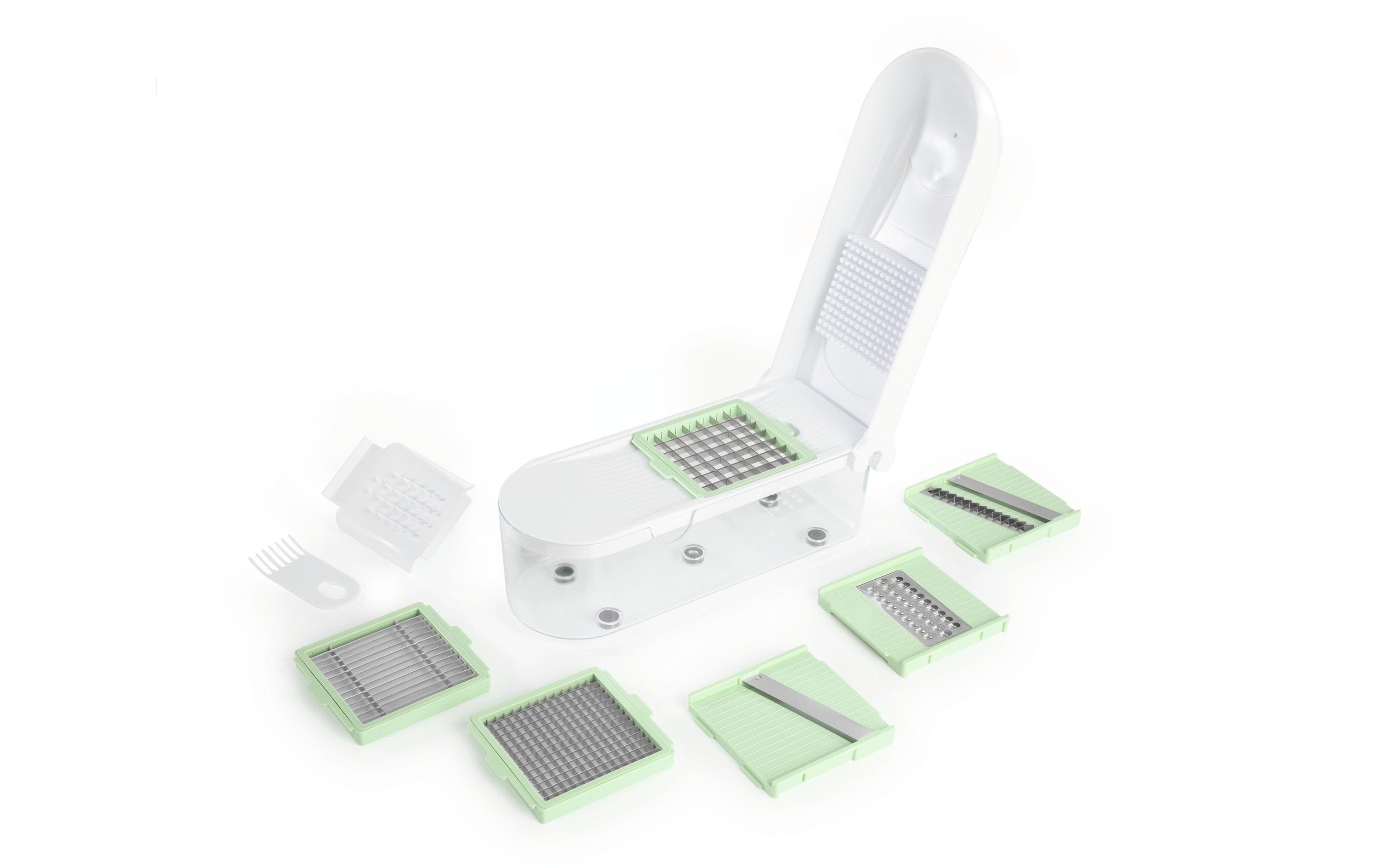 GOURMETmaxx Gemüseschneider Grün/Weiss
